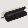 Etui für 1 Schreibgerät mit Reißverschluss aus Extreme Leder - Schwarz - Leder - MB220251 - Schreibgeräteetuis