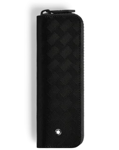 Etui für 1 Schreibgerät mit Reißverschluss aus Extreme Leder - Schwarz - Leder - MB220251 - Schreibgeräteetuis