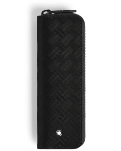 Etui für 1 Schreibgerät mit Reißverschluss aus Extreme Leder - Schwarz - Leder - MB220251 - Schreibgeräteetuis