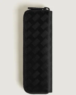 Etui für 1 Schreibgerät mit Reißverschluss aus Extreme Leder - Schwarz - Leder - MB220251 - Schreibgeräteetuis
