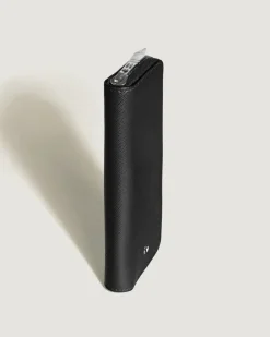 Etui für 2 Schreibgerät mit Reißverschluss aus Sartorial Leder - Schwarz - Leder - MB220370 - Schreibgeräteetuis