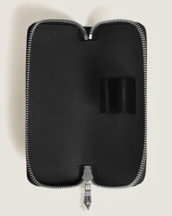Etui für 2 Schreibgerät mit Reißverschluss aus Sartorial Leder - Schwarz - Leder - MB220370 - Schreibgeräteetuis