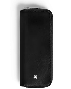 Etui für 2 Schreibgerät mit Reißverschluss aus Meisterstück Leder - Schwarz - Leder - MB221452 - Schreibgeräteetuis