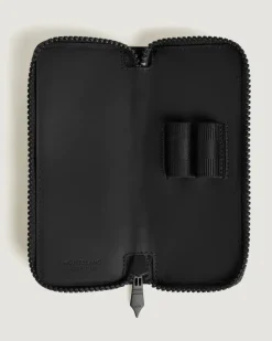 Etui für 2 Schreibgerät mit Reißverschluss aus Extreme Leder - Schwarz - Leder - MB220253 - Schreibgeräteetuis