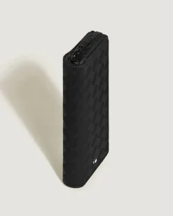 Etui für 2 Schreibgerät mit Reißverschluss aus Extreme Leder - Schwarz - Leder - MB220253 - Schreibgeräteetuis