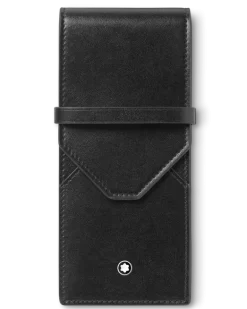 Etui Montblanc Envelope für 3 Schreibgerät - Schwarz - Leder - MB198336 - Schreibgeräteetuis