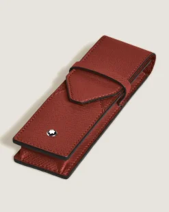 Etui Montblanc Envelope für 2 Schreibgerät - Red Oak - Leder - MB223087 - Schreibgeräteetuis
