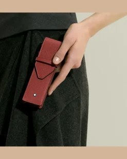 Etui Montblanc Envelope für 2 Schreibgerät - Red Oak - Leder - MB223087 - Schreibgeräteetuis