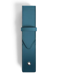 Etui Montblanc Envelope für 2 Schreibgerät - Tintenblau - Leder - MB221366 - Schreibgeräteetuis