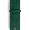 Etui Montblanc Envelope für 2 Schreibgerät - British Green - Leder - MB220015 - Schreibgeräteetuis