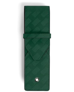 Etui Montblanc Envelope für 2 Schreibgerät - British Green - Leder - MB220015 - Schreibgeräteetuis