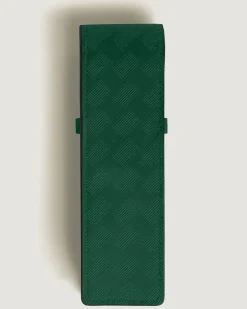 Etui Montblanc Envelope für 2 Schreibgerät - British Green - Leder - MB220015 - Schreibgeräteetuis