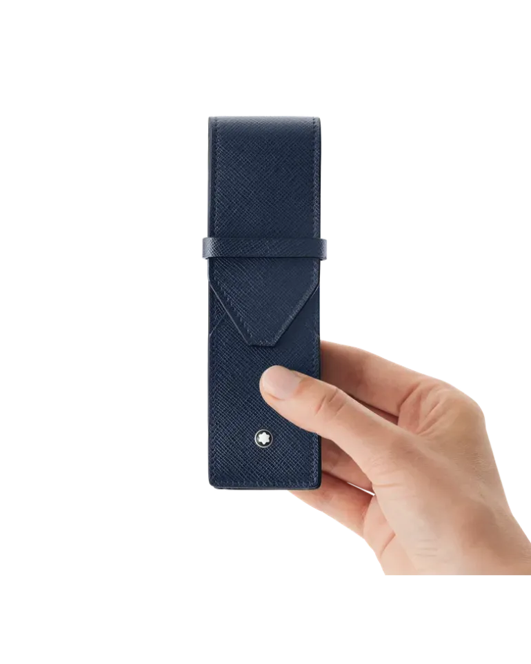 Etui Montblanc Envelope für 2 Schreibgerät - Tintenblau - MB131744 - Schreibgeräteetuis