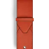 Etui Montblanc Envelope für 2 Schreibgerät - Mandarine - Leder - MB221474 - Schreibgeräteetuis