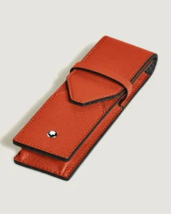 Etui Montblanc Envelope für 2 Schreibgerät - Mandarine - Leder - MB221474 - Schreibgeräteetuis