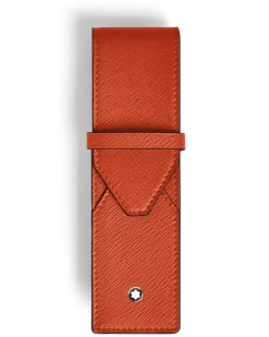 Etui Montblanc Envelope für 2 Schreibgerät - Mandarine - Leder - MB221474 - Schreibgeräteetuis