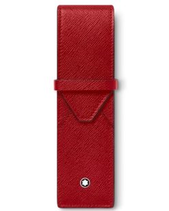 Etui Montblanc Envelope für 2 Schreibgerät - Red - Leder - MB131204 - Schreibgeräteetuis
