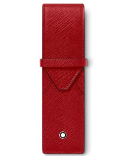 Etui Montblanc Envelope für 2 Schreibgerät - Red - Leder - MB131204 - Schreibgeräteetuis