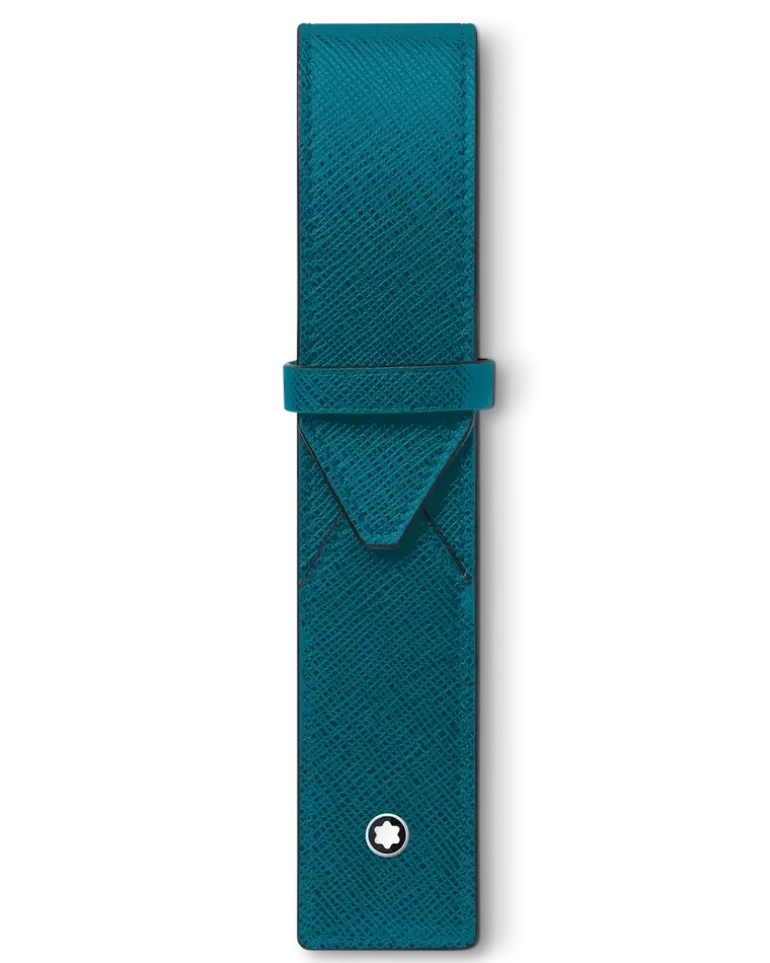 Etui Montblanc Envelope für 1 Schreibgerät - Petrolblau - MB131743 - Schreibgeräteetuis