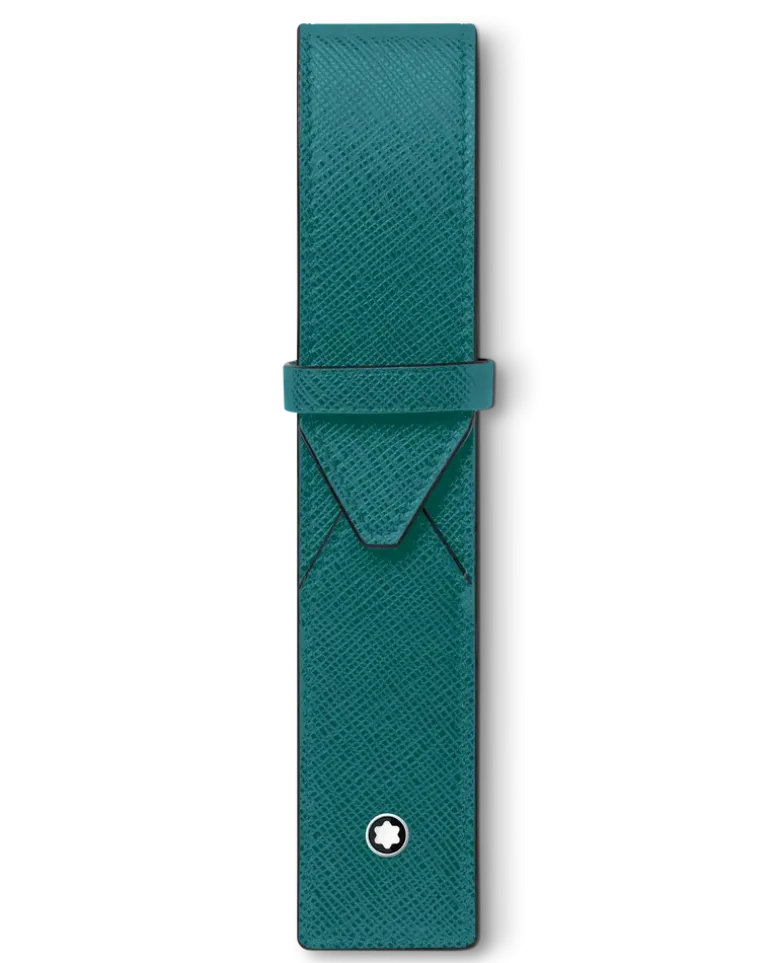 Etui Montblanc Envelope für 1 Schreibgerät - Petrolblau - MB131743 - Schreibgeräteetuis