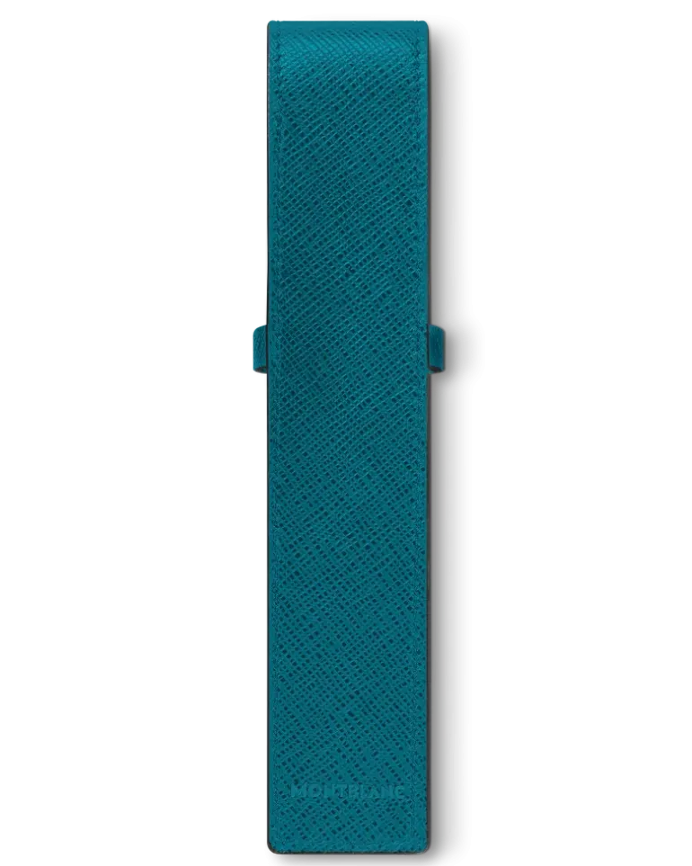 Etui Montblanc Envelope für 1 Schreibgerät - Petrolblau - MB131743 - Schreibgeräteetuis