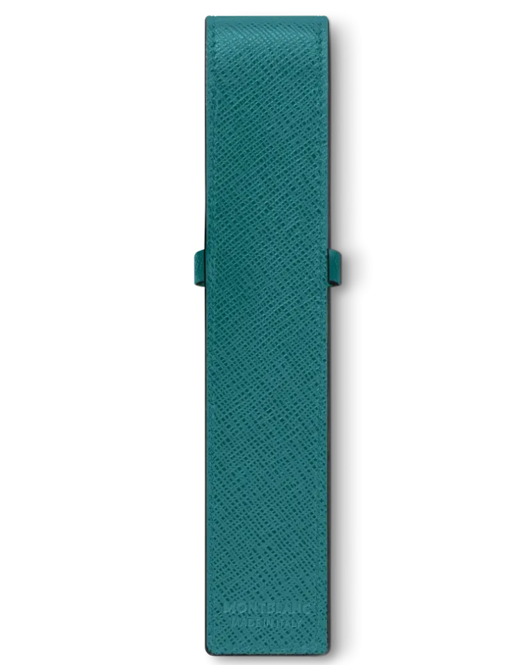 Etui Montblanc Envelope für 1 Schreibgerät - Petrolblau - MB131743 - Schreibgeräteetuis