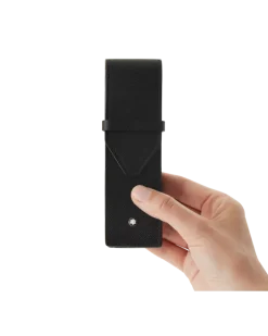 Etui Montblanc Envelope für 2 Schreibgerät - Schwarz - Leder - MB130751 - Schreibgeräteetuis