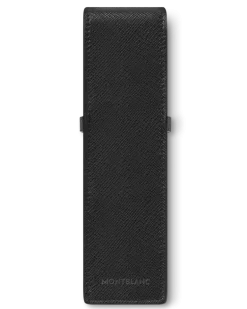Etui Montblanc Envelope für 2 Schreibgerät - Schwarz - Leder - MB130751 - Schreibgeräteetuis