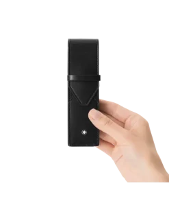 Etui Montblanc Envelope für 2 Schreibgerät - Schwarz - Leder - MB198354 - Schreibgeräteetuis