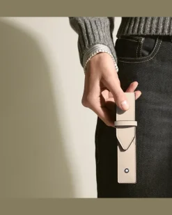 Etui Montblanc Envelope für 1 Schreibgerät - Wolkiges Beige - Leder - MB199330 - Schreibgeräteetuis