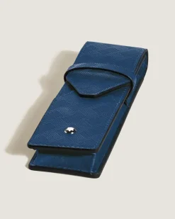 Etui Montblanc Envelope für 2 Schreibgerät - Tintenblau - Leder - MB220016 - Schreibgeräteetuis