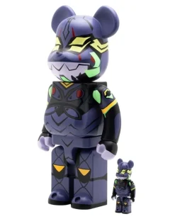 Evangelion Unit 13 New Paint Version BE@RBRICK 100% und 400% Figuren-Set - Violett