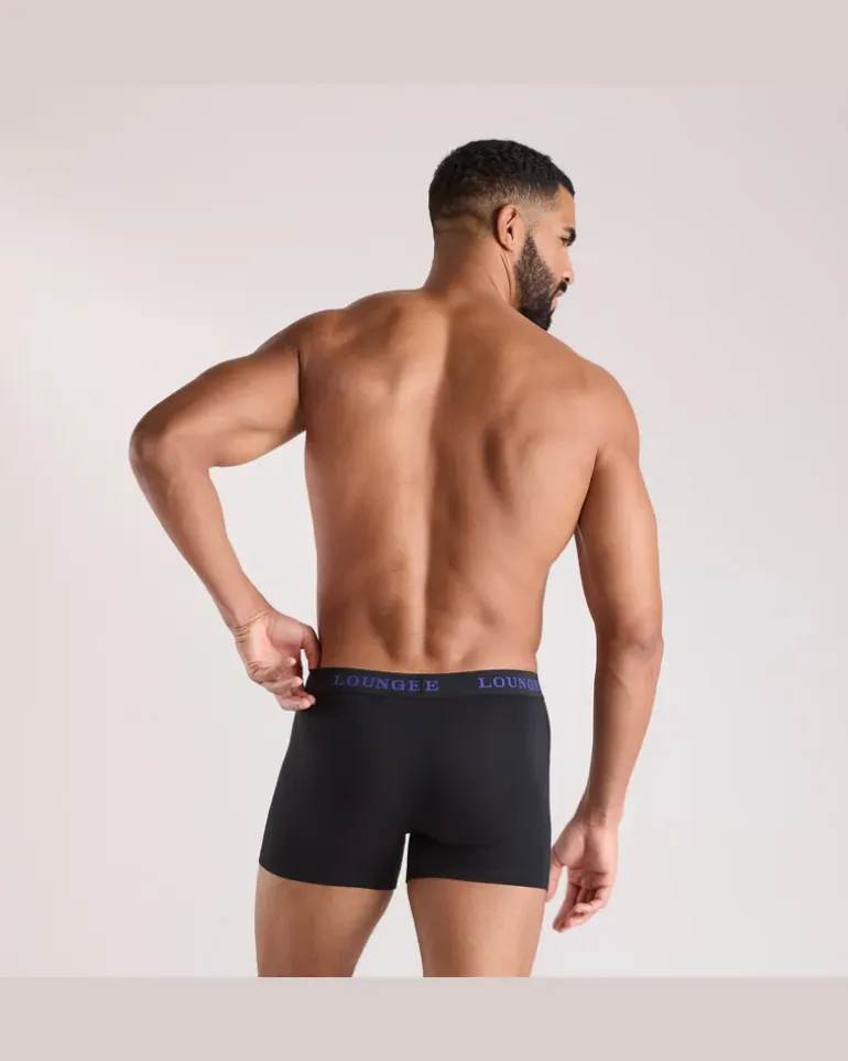 Everyday Herren-Boxer (3er Paket) - Ganz Schwarz Black