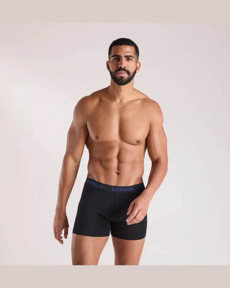 Everyday Herren-Boxer (3er Paket) - Ganz Schwarz Black