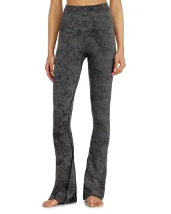 Fared leggings mit Utility-Print - Hosen - Damen - Grau