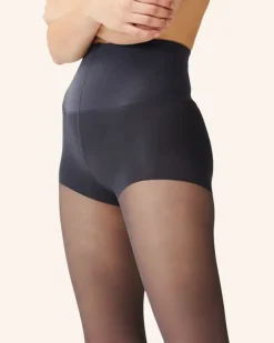 Feinstrumpfhose Translucent Control Top Mit Shaping-Effekt grau