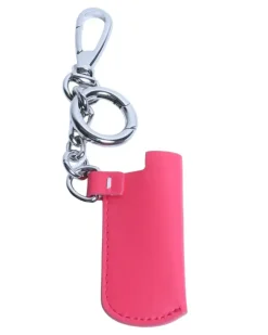 Feuerzeughülle mit Clipkette - Rosa