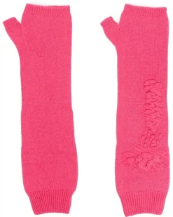 Fingerlose Fäustlinge aus Kaschmir - Rosa