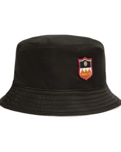 Fischerhut mit Logo-Applikation - Schwarz