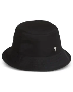 Fischerhut mit Logo - Schwarz