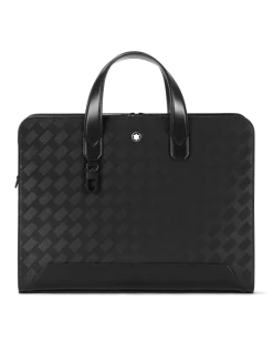 Flache Schreibmappe aus Extreme Leder - Schwarz - Leder - MB129962 - Dokumententaschen