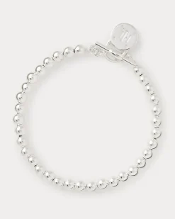 Flex-Armband mit Sterlingsilber-Perlen Silver