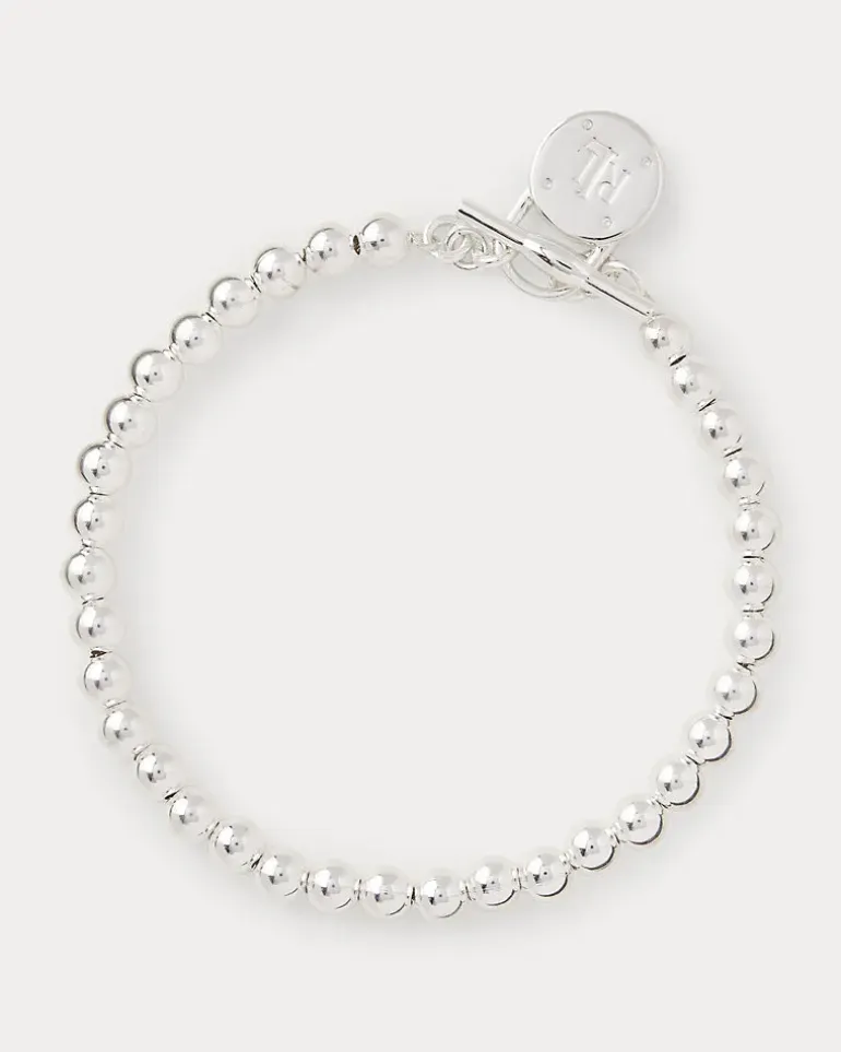 Flex-Armband mit Sterlingsilber-Perlen Silver