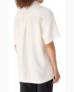 Fließendes Poloshirt Off-White