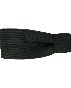 Fliege aus Grosgrain - Schwarz