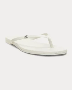 Flip-Flop Raquel aus Leder White