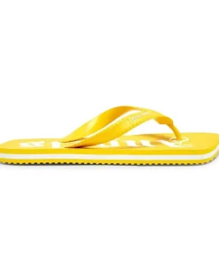 Flip-Flops mit Logo-Print - Gelb