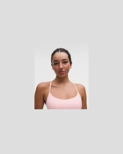 Flow Y BH mit leichtem Halt für A/B-Cups Evolve Pop Strap für Frauen – Größe in Pink Pearl/Light Ivory