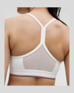 Flow Y BH mit mittlerem Halt und Logo B/C-Cups für Frauen – Größe in White