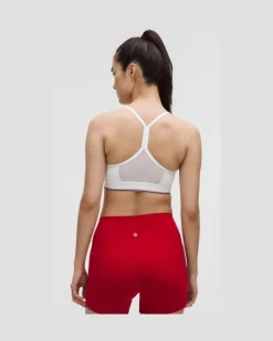 Flow Y BH mit mittlerem Halt und Logo B/C-Cups für Frauen – Größe in White